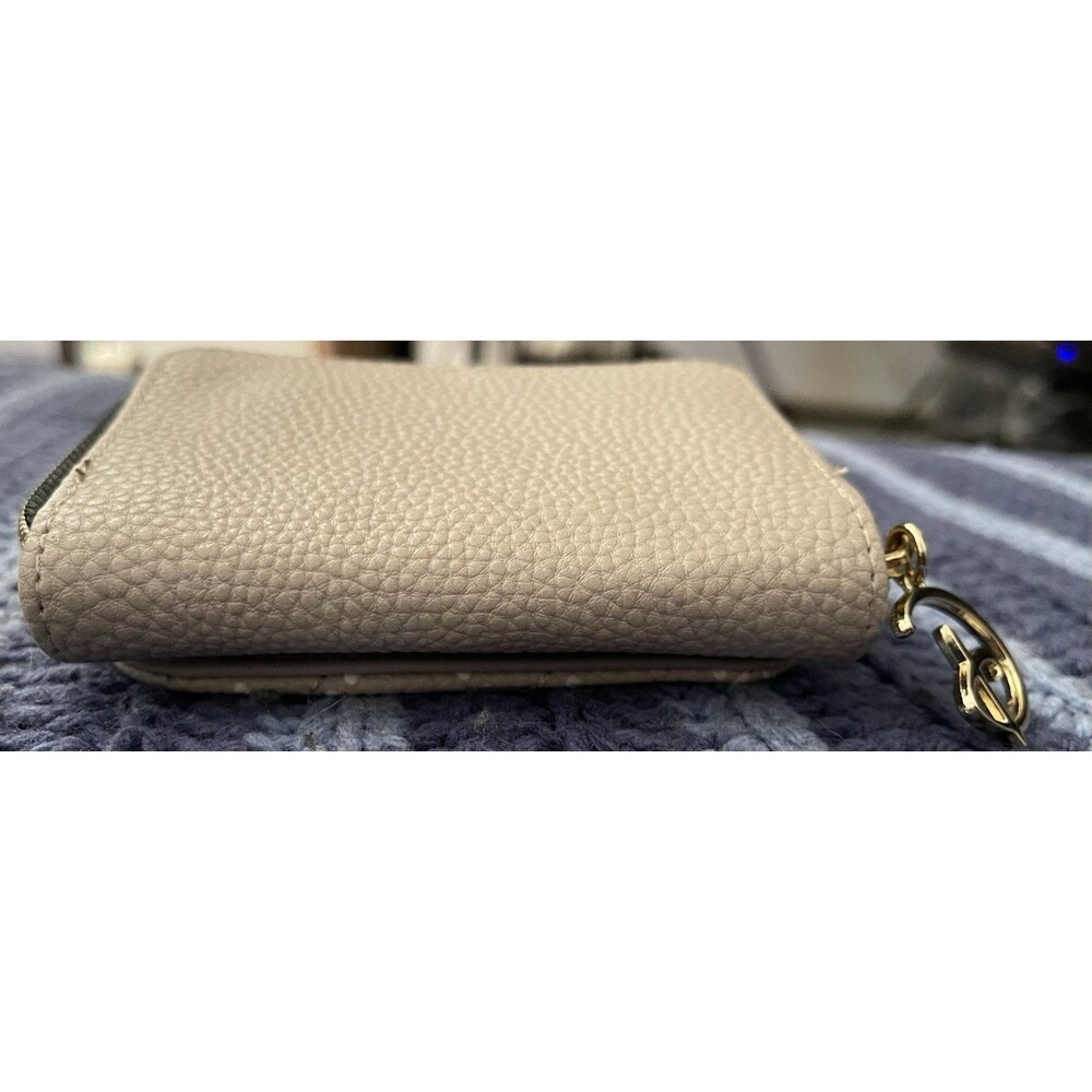 DISNEY CLASSIC MICKEY MOUSE COIN CARD PURSE TAUPE BEIGE - Picture 3 of 5